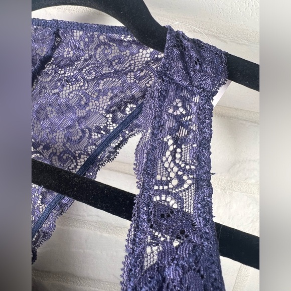 NWT Soma Bralette Lace Racerback Pullover Wireless XXL Navy Blue #0385 - Picture 5 of 10